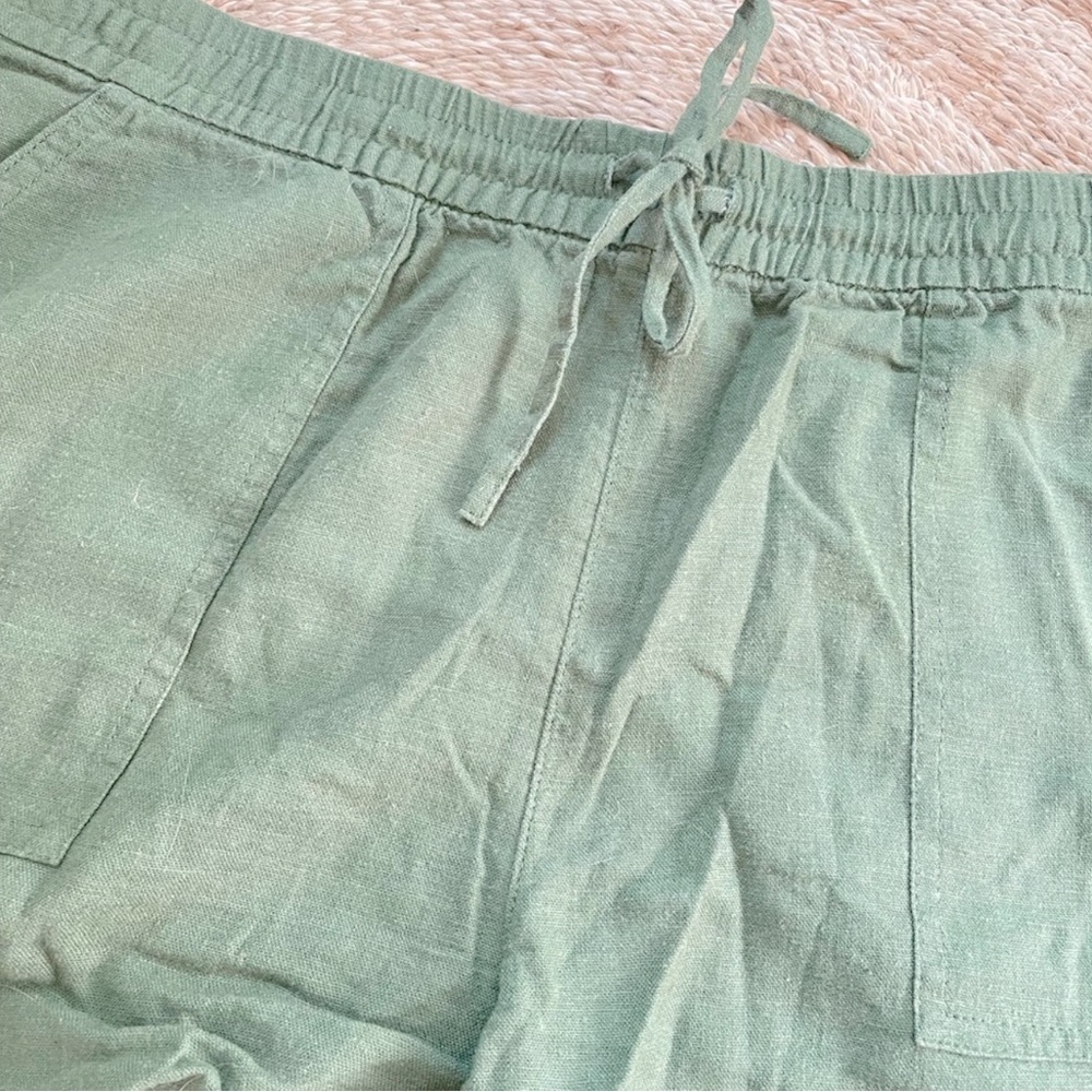 J. Crew Linen Blend Drawstring Shorts | Size Large - Picture 2 of 2